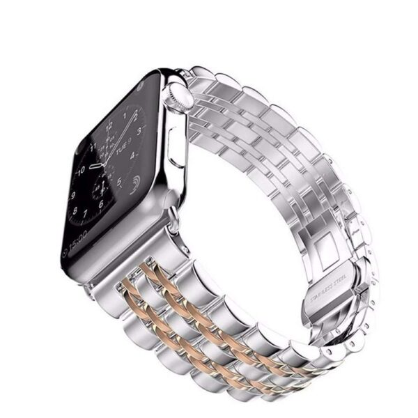Stainless steel butterfly apple watch band