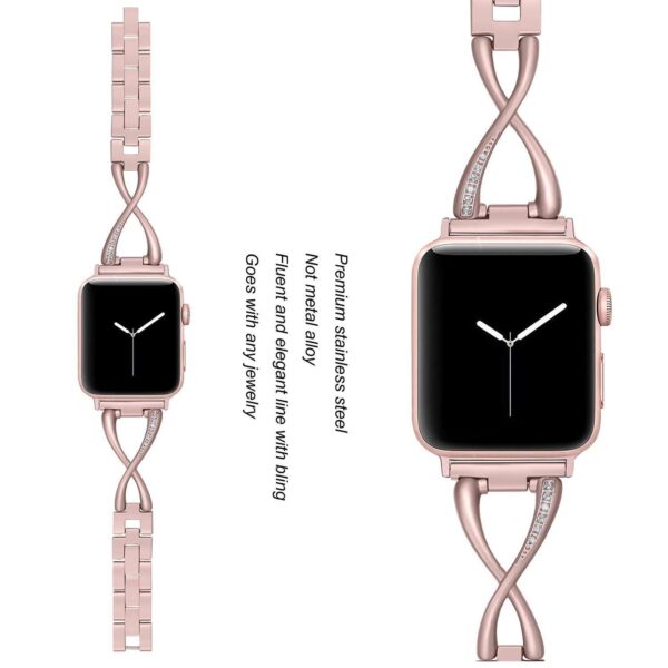 Stainless Steel Women Watch band for Apple Watch