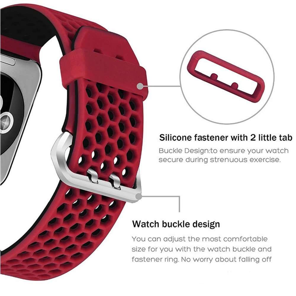 Sport silicon bands for apple watch