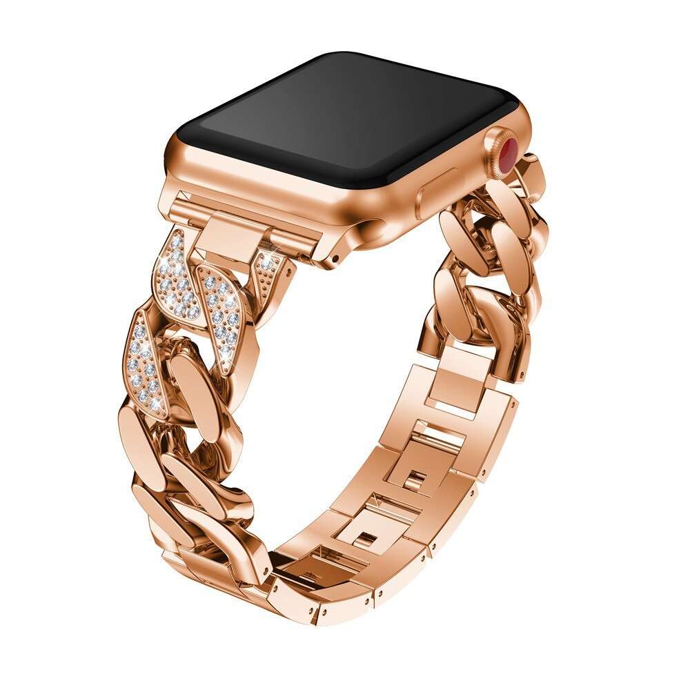 Women Metal Diamond Strap For Apple Watch